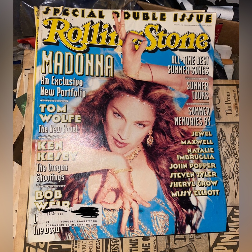 Vintage Rolling Stone Magazine Featured: Madonna Special Double Issue July